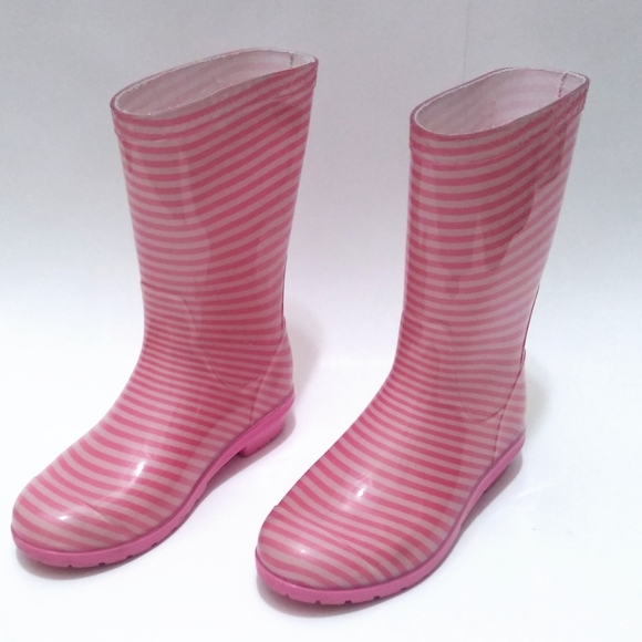 Ugg Raana Pink Striped Rain boots - Picture 8 of 8